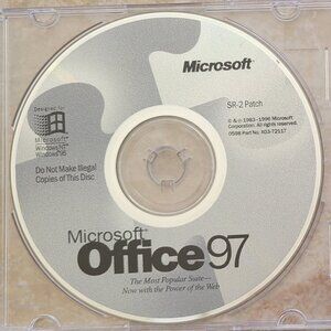 Vintage - Microsoft Office 97 SR-2 Patch, 1996